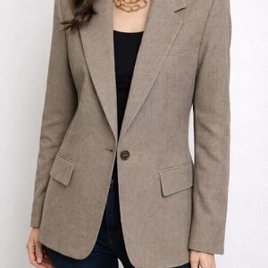 Wilfred Taupe Tan Single-Button Tailored Blazer Women's Size 4 Business Casual